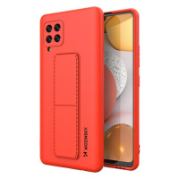 Wozinsky Flexibilní silikonové pouzdro se stojánkem na Samsung Galaxy A42 5G red