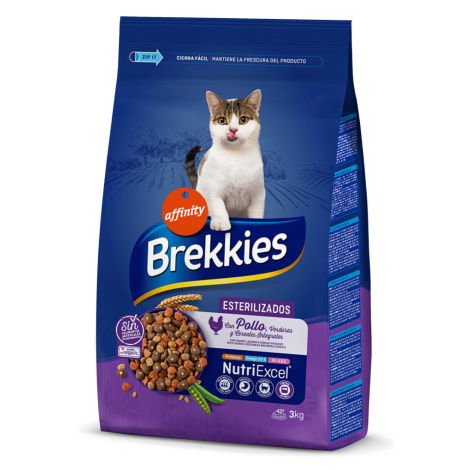 Brekkies Sterilized - 4 x 3 kg Affinity Brekkies