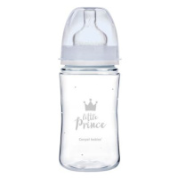 Canpol babies Lahev se širokým hrdlem ROYAL BABY 240ml modrá