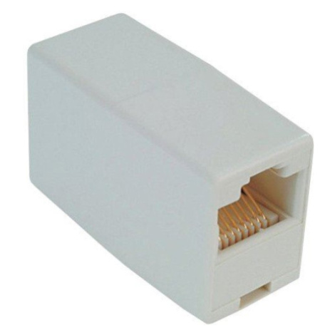 Spojka datového kabelu Solarix KRJ45-S UTP Cat.5e 8P8C bílá nestíněná