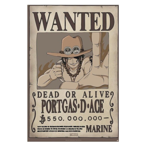 Plakát One Piece - Wanted Ace (24) Europosters