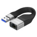 AlzaPower FlexCore USB-A (M) to RJ-45 (F) černý