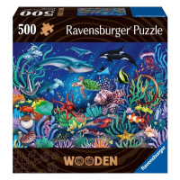 RAVENSBURGER - Dřevěné puzzle podmořský svět 500 dílků