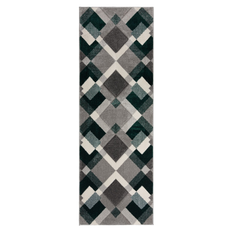 Běhoun Hand Carved Nimbus Green 80x230 cm Flair Rugs