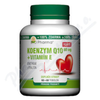 Koenzym Q10 Forte 60mg+Vit.E tob.60+60 Bio-Pharma