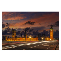 Fotografie Nightly view from London Westminster, Melanie Viola, 40 × 26.7 cm