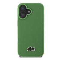 Lacoste Iconic Petit Pique Woven Logo MagSafe Zadní Kryt pro iPhone 16 Green