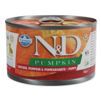 KONZERVA N&D DOG CHICKEN & PUMPKIN & POMEGRANATE PUPPY MINI 140g