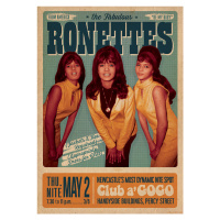 Plakát, Obraz - The Ronettes - Newcastle, 59.4x84 cm