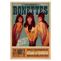 Plakát, Obraz - The Ronettes - Newcastle, 59.4 × 84 cm