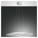 Fabas Luce Závěsné svítidlo LED Vela, bílé, oválné, 78 cm x 55 cm