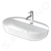 DURAVIT Luv Umyvadlo na desku, 700x400 mm, bez přepadu, s otvorem pro baterii, bílá 0380700000