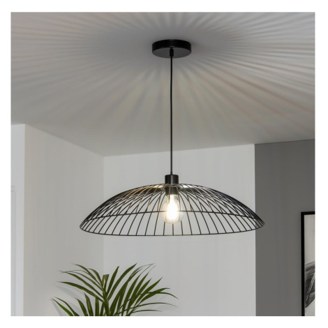 Brilagi - LED Lustr na lanku CERIA WIRE 1xE27/40W/230V pr. 60 cm černá BG3987+EG300161