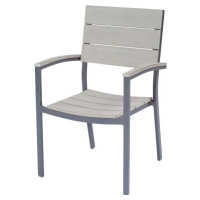 Šedá kovovo-plastová zahradní židle Olivia – Garden Pleasure