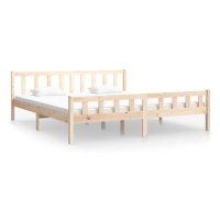 Rám postele masivní dřevo 160 × 200 cm, 810689