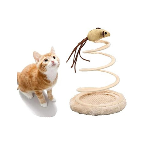 Hurt Hračka pro kočku - myš na velké pružině 23 cm
