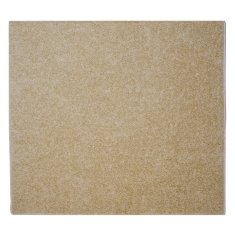 Vopi, Kusový koberec Color Shaggy béžový čtverec, 200x200, béžová, ložnice