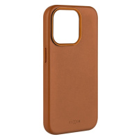 FIXED MagLeather kožený kryt s MagSafe Apple iPhone 15 Pro hnědý