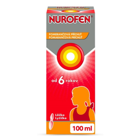 NUROFEN PRO DĚTI POMERANČ 40MG/ML POR SUS 100ML