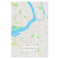 Mapa Limerick color, (26.7 x 40 cm)