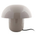 Šedá stolní lampa s kovovým stínidlem (výška 25 cm) Fat Mushroom – Leitmotiv
