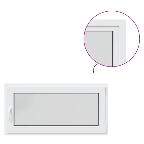 vidaXL Sklepní okno RISOR 120x60 cm sklopné&otočné DIN pravé bílé