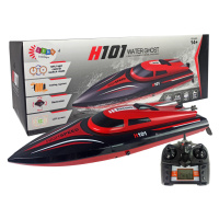 mamido Motorový člun H101 na dálkové ovládání RC 1:48 2,4 GHz červený