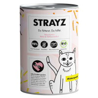 STRAYZ BIO cat 6 x 400 g - Bio kachna a bio sladké brambory