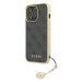 Guess GUHCP13LGF4GGR hard silikonové pouzdro iPhone 13 / 13 Pro 6.1" gray 4G Charms Collection