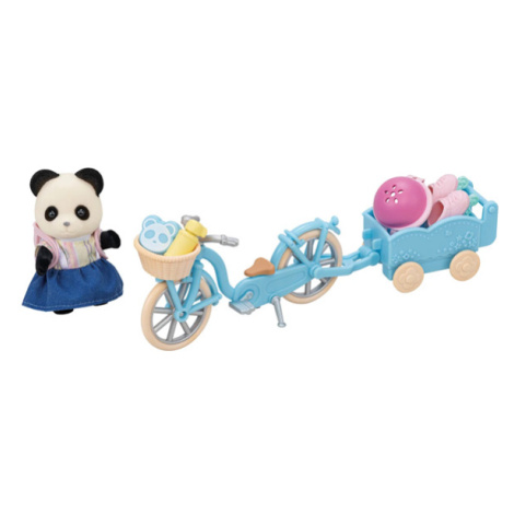 Sylvanian family Panda a cyklo-bruslařský set