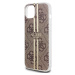 Guess IML 4G Gold Stripe kryt iPhone 15 hnědý