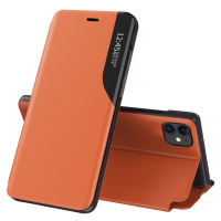 Eco Leather View Case elegantní pouzdro s flipovým krytem a funkcí stojánku iPhone 13 mini oranž