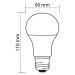 LED žárovka E27 McLED 8W (60W) teplá bílá (2700K) ML-321.094.87.0