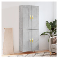 vidaXL Skříň highboard betonově šedá 69,5x34x180 cm kompozitní dřevo