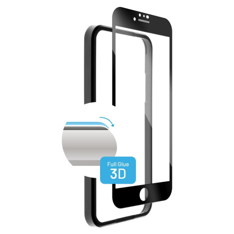 FIXED Ochranné tvrzené sklo 3D Full-Cover pro Apple iPhone 7/8/SE(2020), s aplikátorem, černá - 