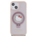 Hello Kitty IML Ringstand Glitter Kitty Head Logo MagSafe kryt iPhone 15 růžový