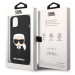 Zadní kryt Karl Lagerfeld Liquid Silicone Karl Head pro Apple iPhone 14 Plus, černá