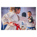 Fotografie Female karate player practicing with trainer, South_agency, 40 × 26.7 cm