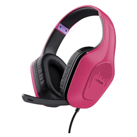 Trust GXT 415P ZIROX/Stereo/Jack/Drát/Růžová