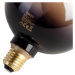 E27 stmívatelná LED lampa G125 černá zlatá 3,5W 80lm 1800K