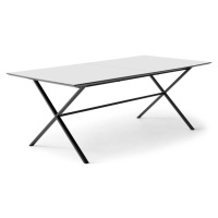 Bílý rozkládací jídelní stůl s bílou deskou 100x210 cm Meza – Hammel Furniture