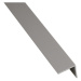 Rohový Profil Samolepící PVC Stříbrný Mat 19,5x19,5x2600