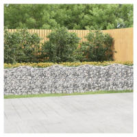 vidaXL Klenutý gabion vyvýšený záhon 600x50x100 cm pozinkované železo