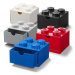 LEGO® stolní box 4 se zásuvkou bílá 158 x 158 x 113 mm