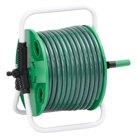 vidaXL Volně stojící hadicový naviják se sadou koncovek 0,5" 30 m PVC