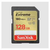 SanDisk SDXC karta 128GB Extreme (180 MB/s Class 10, UHS-I U3 V30)