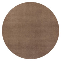 Hanse Home Collection koberce Kusový koberec Fancy 103008 Braun - hnědý kruh - 133x133 (průměr) 