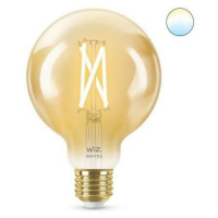 LED Žárovka WiZ Tunable White Filament Amber 8718699786793 E27 G95 6,7-50W 640lm 2000-5000K, stm