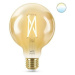 LED Žárovka WiZ Tunable White Filament Amber 8718699786793 E27 G95 6,7-50W 640lm 2000-5000K, stm