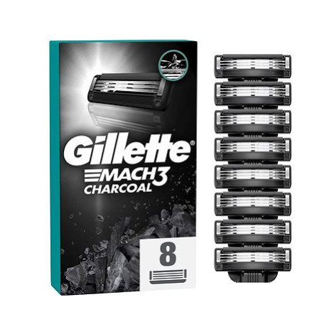 GILLETTE Mach3 Charcoal 8 ks